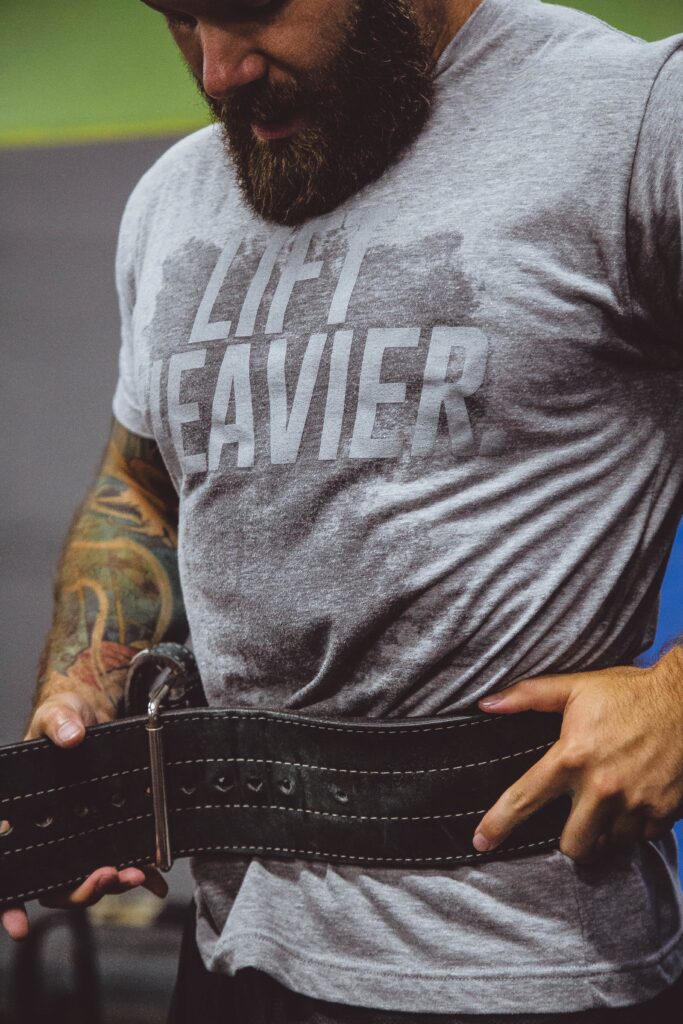 sweaty man