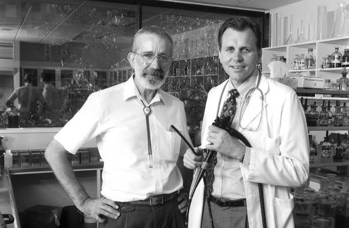 Dr. Robin Warren and Dr. Barry Marshall